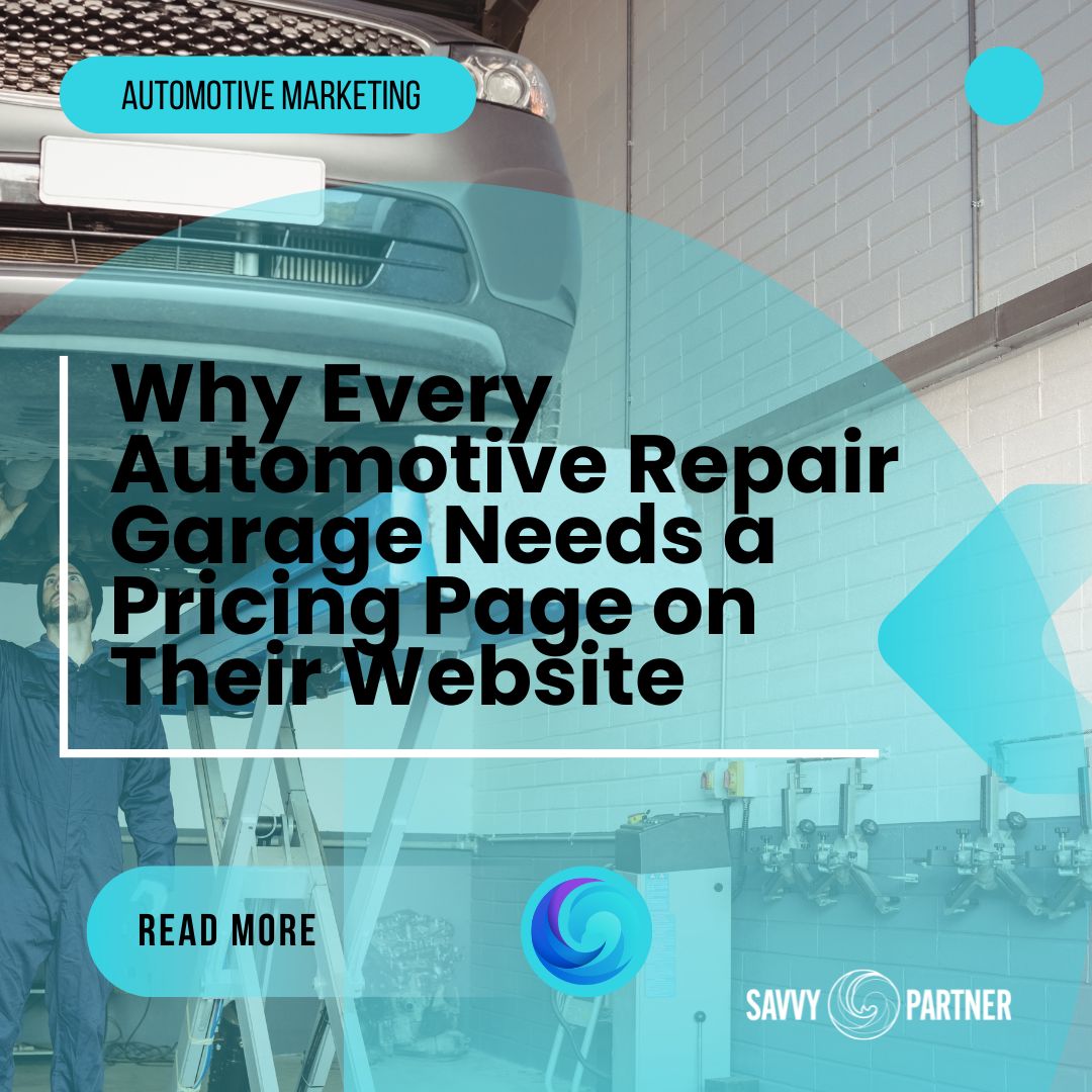 Why Every Automotive Repair Garage Needs a Pricing Page on Their Website