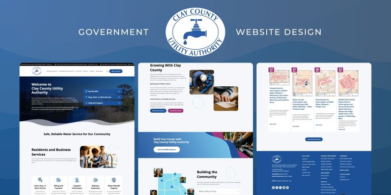 ClayCounty Florida Government Website Design